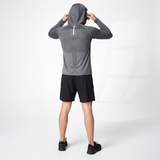Leichtes Funktionskapuzenshirt -  Dylan – Dunkelgrau