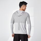 Leichtes Funktionskapuzenshirt -  Dylan – Hellgrau