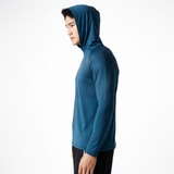 Leichtes Funktionskapuzenshirt -  Dylan – Blau