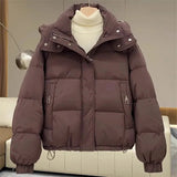 Lena | Bequeme Pufferjacke für Damen Winter – Braun