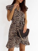 Atemberaubendes Minikleid mit Leopardenmuster – Leopard