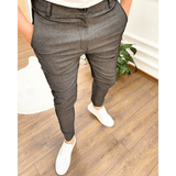 Herren Klassische Stretch Chino Hose - Komfortabel und Flexibel – Dunkelgrau