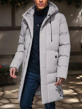 Leon | Elegante Winterjacke für Herren Wasserabweisend – Grau