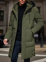 Leon | Elegante Winterjacke für Herren Wasserabweisend – Armeegrün