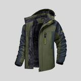 Theodor | Technische Winterjacke für Herren Fleecefutter – Grün