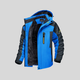 Theodor | Technische Winterjacke für Herren Fleecefutter – Blau