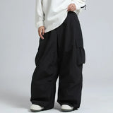 Leon | Wasserdichte Unisex baggy Skihose – Schwarz
