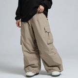 Leon | Wasserdichte Unisex baggy Skihose – Beige