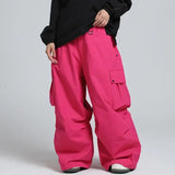 Leon | Wasserdichte Unisex baggy Skihose – Rosa