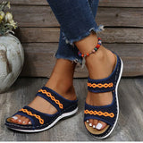 Avegayle – Strapazierfähige Doppelriemen-Sandalen – Blau