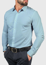 Levi - Faltenfreies Stretch-Komforthemd – Hellblau
