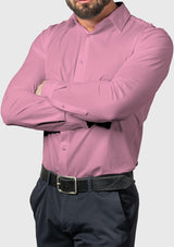 Levi - Faltenfreies Stretch-Komforthemd – Rosa