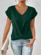 Lia | Bequemes lässiges Kurzarm Top – Grün