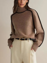 Kylie™ | Stilvoller Pullover – Braun