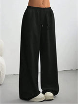 Lila | Casual Einfarbige Jogginghose – Schwarz