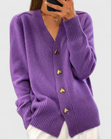 Lillyanne | Eleganter Cardigan – Violett