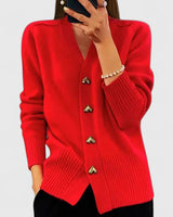 Lillyanne | Eleganter Cardigan – Rot