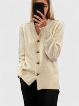Lillyanne | Eleganter Cardigan – Creme