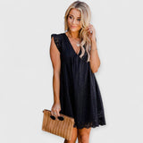 Lina | Frauen Komfort Kleid – Schwarz