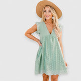 Lina | Frauen Komfort Kleid – Grün