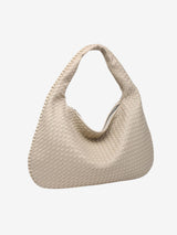 Stilvolle geflochtene Tote – Hellbeige