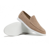 Elegante und bequeme Ledermokassins – Beige