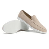 Elegante und bequeme Ledermokassins – Creme