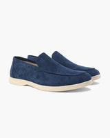 Joseph | Eleganter Schlüpfen Herren-Sommer-Loafer aus Wildleder – Blau