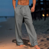Lockere Hose Herren mit Kordelzug – Dunkelgrau