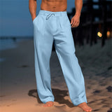 Lockere Hose Herren mit Kordelzug – Hellblau