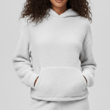 Loungewear-Set Mit Känguru-Tasche - Milana – Weiß