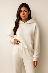 Loungewear-Set Mit Kapuze - Alexia – Weiß