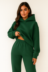 Loungewear-Set Mit Kapuze - Alexia – Dunkelgrün