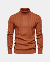 Lucas | Herren Pullover Hoher Kragen – Rollkragen Pullover Herren – Braun