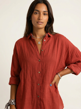Luftige Damenbluse - Guusje – Rot