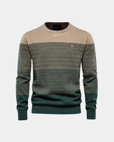Lukas | Herren Pullover Rundhalsausschnitt – Rundhals Pullover Herren Klassisch – Dunkelgrün