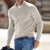Pullover Herren Weste | Reißverschluss Freizeitmode – Beige