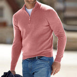 Pullover Herren Weste | Reißverschluss Freizeitmode – Rosa
