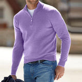 Pullover Herren Weste | Reißverschluss Freizeitmode – Lila