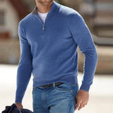 Pullover Herren Weste | Reißverschluss Freizeitmode – Blau