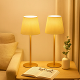 Lumora | Wiederaufladbare LED-Schreibtisch- und Nachttischlampe – Gold