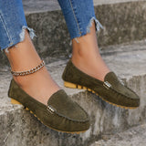 LunaFlex™ – Bequeme Mary Jane Loafer für Damen – Armeegrün