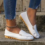 LunaFlex™ – Bequeme Mary Jane Loafer für Damen – Weiß