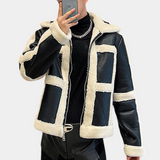 Analu stylische motorradjacke für männer – Schwarz