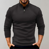 Herrenpullover mit reißverschluss – kyler – Schwarz