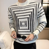 Bane – modischer strickpullover für herren – Weiß