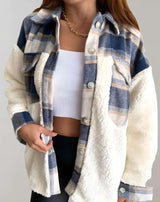 Modisch warmer damenmantel - marlies – Blau