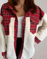 Modisch warmer damenmantel - marlies – Rot