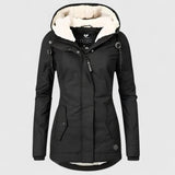Seravia - Stylische Regenjacke – Schwarz