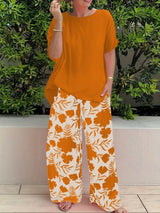 Gabriele | Elegantes Zweiteilige-Set – Orange